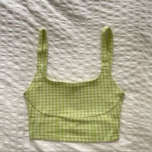 Zara gingham crop tank